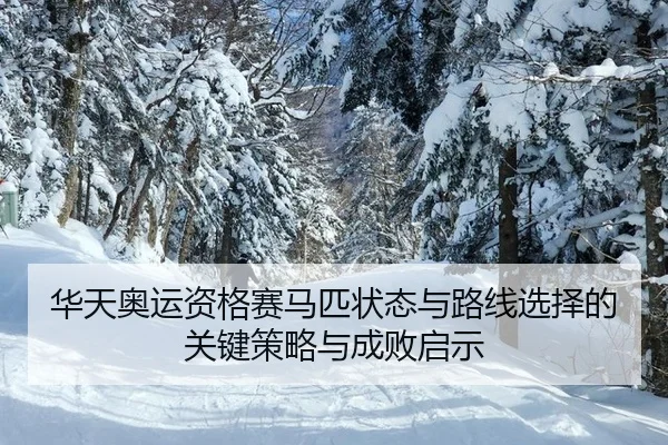 华天奥运资格赛马匹状态与路线选择的关键策略与成败启示